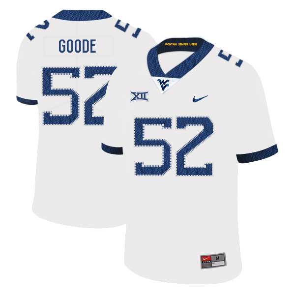 West Virginia Mountaineers 52 Najee Goode White College Football Jersey Dzhi,We sell and wholesale West Virginia Mountaineers 52 Najee Goode White College Football Jersey Dzhi on line form chian!